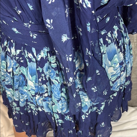 ANTHROPOLOGIE LET ME BE BLUE MOCK NECK MINI DRESS S NWT - Picture 10 of 10